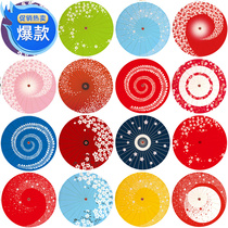 Japanese oil paper umbrella classical animation cos Red Cherry Blossom Umbrella Mid-Autumn Festival National Day restaurant shop decoration paper umbrella many 1