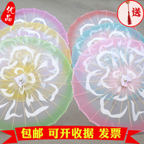 Ink and wash Chinese jasmine blossom Oriental song and dance troupe version Jasmine feelings Classical Dance Umbrella performance props
