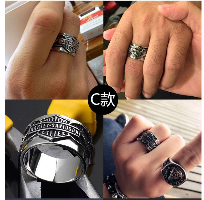 Bague homme PUNK ELEMENTS en Acier au titane - Ref 3088702 Image 19