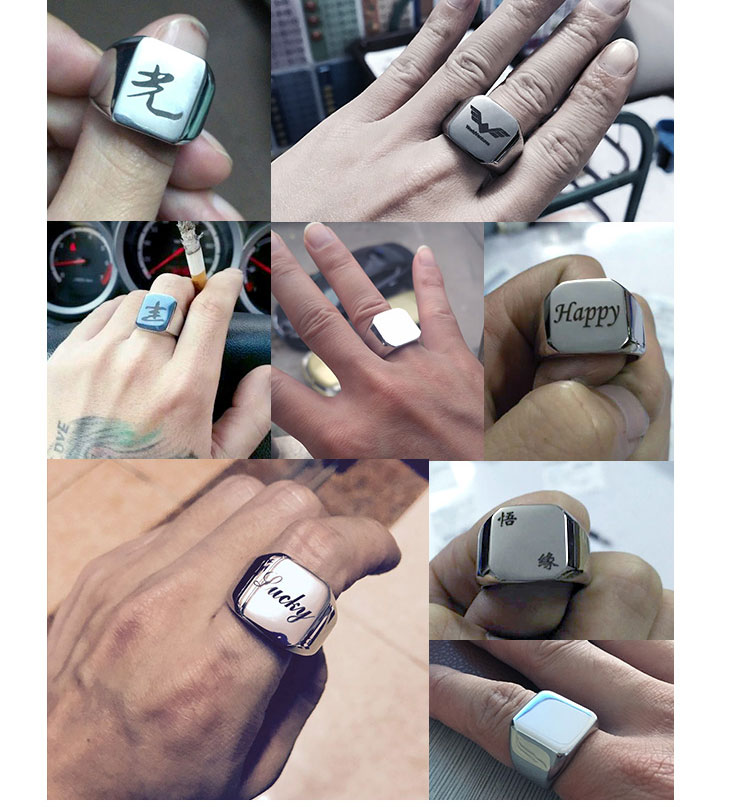 Bague homme PUNK ELEMENTS en Acier au titane - Ref 3088117 Image 24