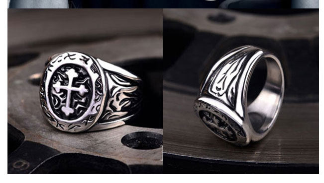 Bague homme PUNK ELEMENTS en Acier au titane - Ref 3088702 Image 23