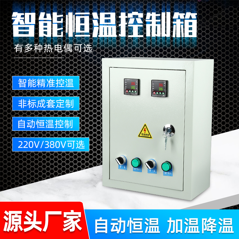 Two-Way Temperature Control Box, Automatic Temperature Control Instrument, Heating Digital Switch Temperature Control Meter, Multi-Channel 220V/380V