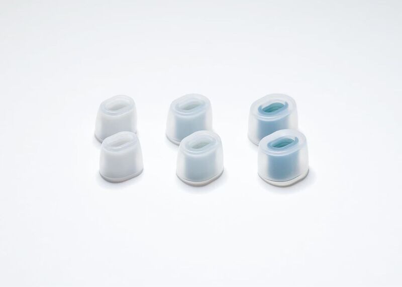 Madoo Mdx30 Ear Tips Oval Earbud Covers Silicone Fit Non-Slip Anti-Allergy Fx10Radius Compatible with Az100