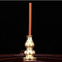 Mini small incense burner incense holder pure copper gourd nine-hole incense holder brass plate incense rack wire incense bracket clip incense