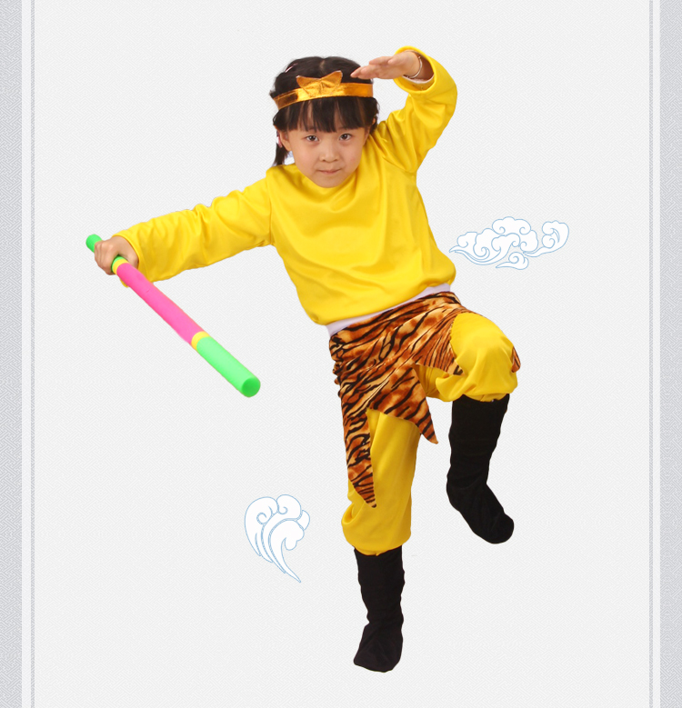 Hành trình về phương Tây của trẻ em, Trang phục Dasheng của Qiti, Tang Yi, Bậc thầy, Bốn người đàn ông, Tôn Ngộ Không, Nhẫn Tám Lợn, Trang phục Satay đồ trẻ em