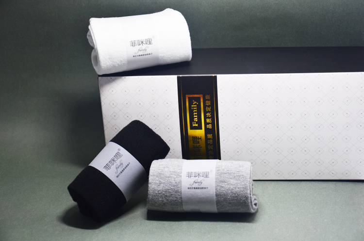 Vớ nam mùa đông dày ống cotton khử mùi thoáng khí wz vớ nam vớ vớ đen vớ cotton bốn mùa tất nỉ bông chống trượt