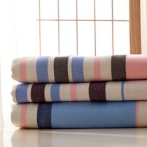 (High-end) brand tail single cotton old coarse cloth mat three-piece sheet cotton linen double thick summer cool