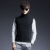 Mùa thu đông 2018 nam giản dị cổ cao đan vest Dệt kim Vest