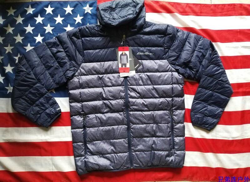 Eddiebauer Men's down Jacket Imported from the United States, Warm and Cold-Proof Outdoor Casual Jacket