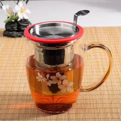 YAMA Yama Taiwan original heat-resistant glass teacup Heat-resistant filter Office Teacup Personal tea maker 505
