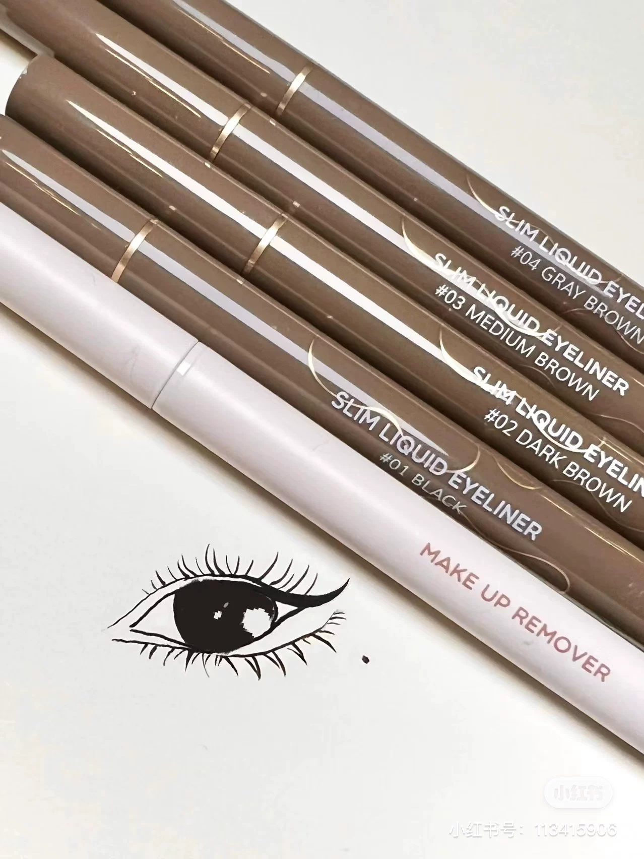 quick dry precise eye pencil, waterproof liner, long-term effect, no smudge