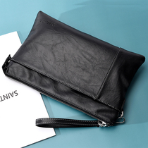 New mens handbags genuine leather handbags for mens head layer of cow leather envelope bag large capacity wallet leather wallet bag hand grip bag