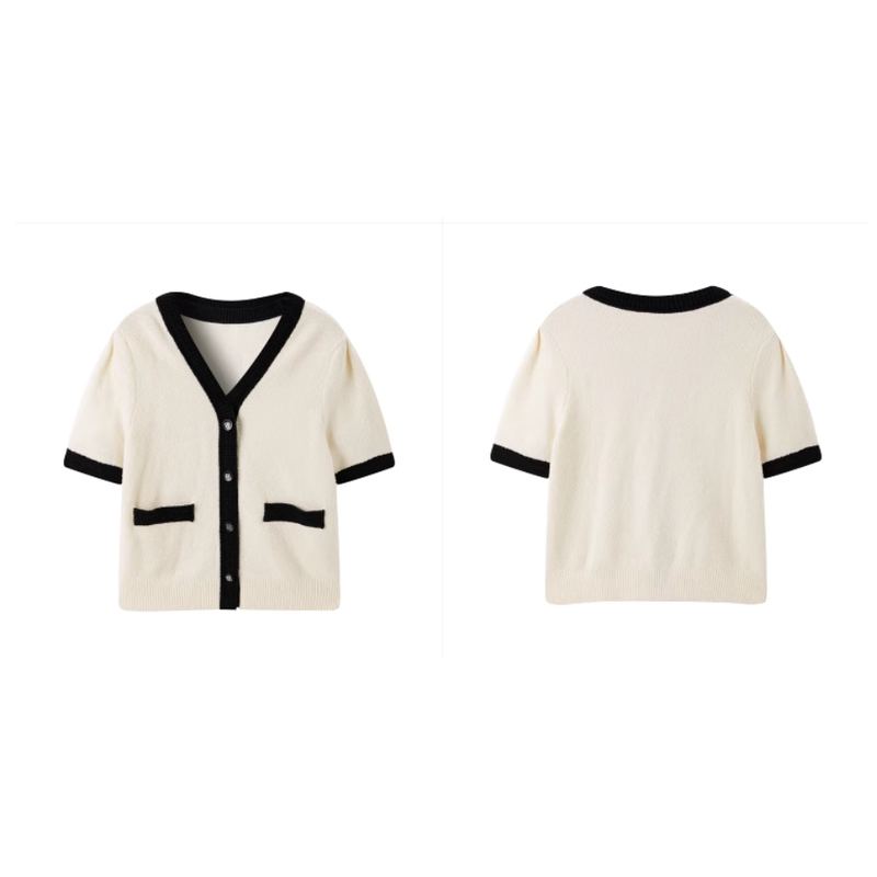 Tai Series Cut-Label Women's Clothing Spring, Autumn, and Winter New Style Tweed Two-Piece Set Cardigan D4142 Women-15