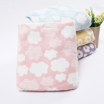Super large bath towel Cute Cloud Print AOKEE Japanese foreign trade adult child bath towel thick beauty salon bath towel