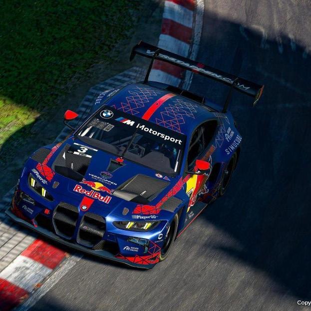 Mysterious My Red Bull Gt3 Blue Diecast 1:64 Alloy Car Model