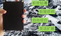 Black leaf end series ultra-light solar charging folding portable power expansion outdoor mobile phone unmanned power supply