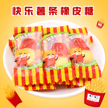 Yimiao French fries shaped gummy fruit gummy 500g about 70 knots wedding candy fruit childrens toys snacks bulk