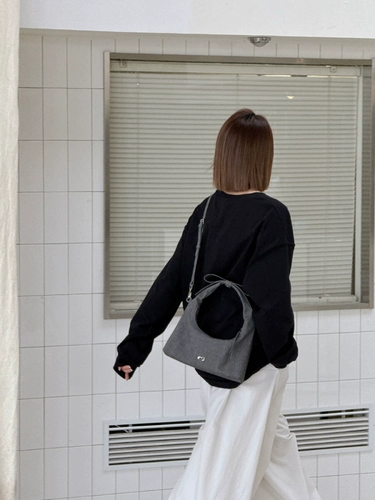 Джинсовая небольшая дизайнерская сумка через плечо, барсетка, лампа в виде луны