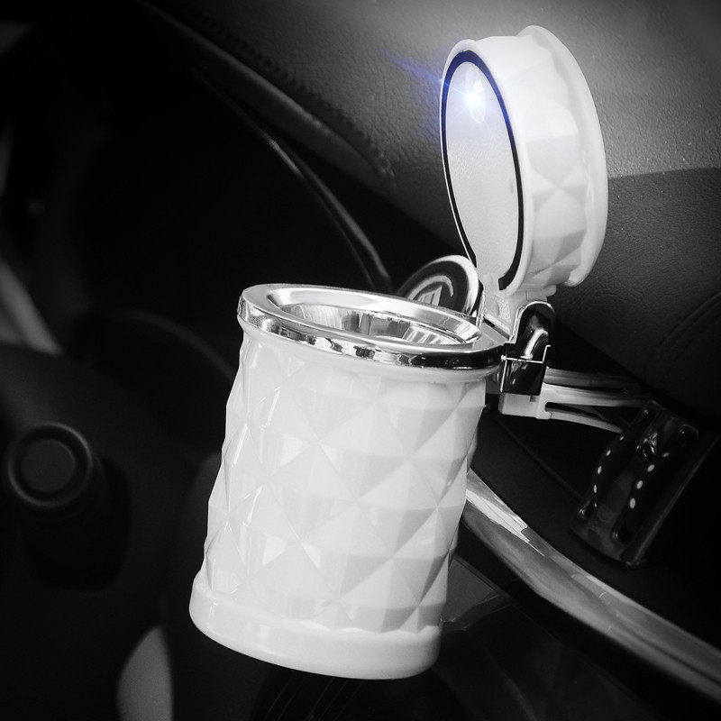 Car-smoking ashtray with light LED in-car car-in-car Ashtray Desk Cigarette Ash