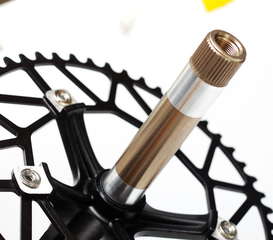 Litepro Integrated Hollow Positive and Negative Tooth Chainring Crankset 50 52 54 56 58t Modified Folding Bike P8 Single Chainring