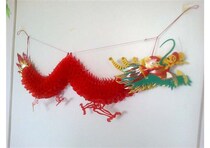 Paper dragon lantern paper-cut dragon pattern dragon-shaped decorative dragon large dragon props lantern Mid-Autumn Festival Spring Festival hanging jewelry