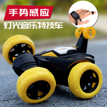 Music charging stunt dump truck remote control car children toy little boy toy gesture remote control car toy