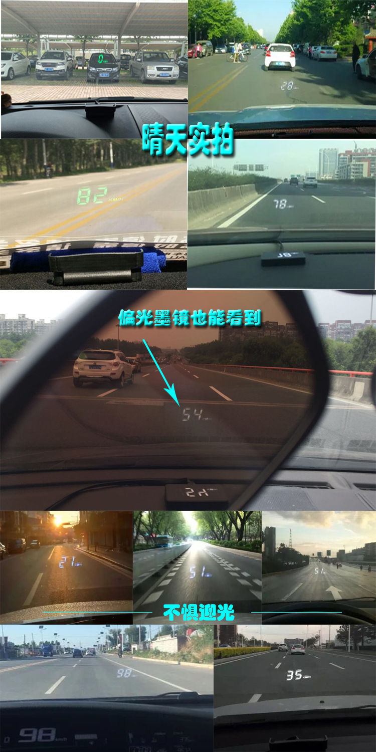 Audi A1 A3 A4L A5 A6 Q3 Q3 Q7 Head Up Display HUD Car Universal HD Projector - Âm thanh xe hơi / Xe điện tử loa sub xe hơi