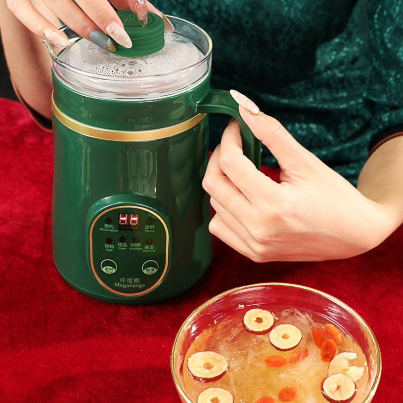 Small bird's nest stew household mini BB soup pot 1 - 2 people cook porridge ceramic health electric stew cooker