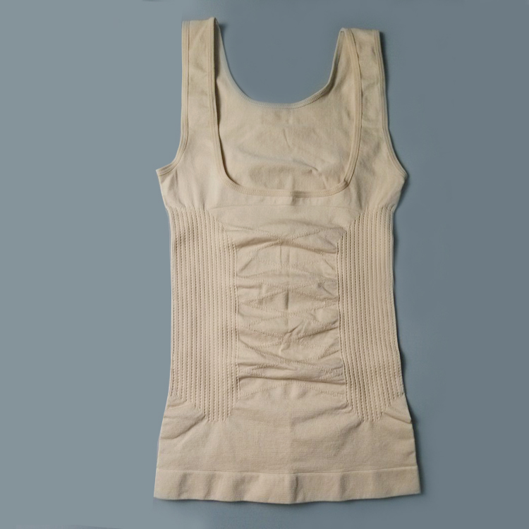 Corsets phụ nữ giảm béo cơ thể nhựa áo vest sau sinh không có dấu vết eo U cổ áo hỗ trợ ngực bụng đồ lót ràng buộc áo giữ nhiệt