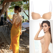 Transparent underwear shoulder strap women wear suspender skirts in summer with bra invisible beauty back bra suitable for halter women