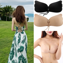 Suitable for summer with underwear inside the sundress bare back invisible bra halter bra special for dresses
