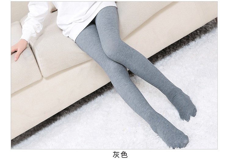 Mùa xuân và mùa thu Cô gái mùa đông Quần xà cạp trẻ em Bước chân cộng với Cô gái nhung trắng Vớ nhảy múa dày đồ trẻ em