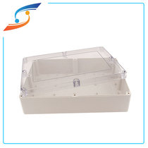 380 * 260 * 105 junction box waterproof transparent cover plastic wire box Rainproof sealed power monitor Sub-wire box