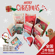 Christmas paper bag Christmas candy gift bag shopping bag cartoon packaging handbag holiday gift bag birthday bag