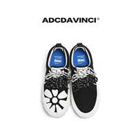ADCDAVINCI Yuanjie series Huaze type small daisy canvas shoes for men and women thick-soled height-increasing shoes lace-up trendy shoes