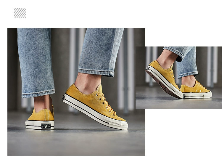 Giày converse Giày nữ mùa thu 2018 mùa thu đông mới 1970s giày da lộn retro 162999C