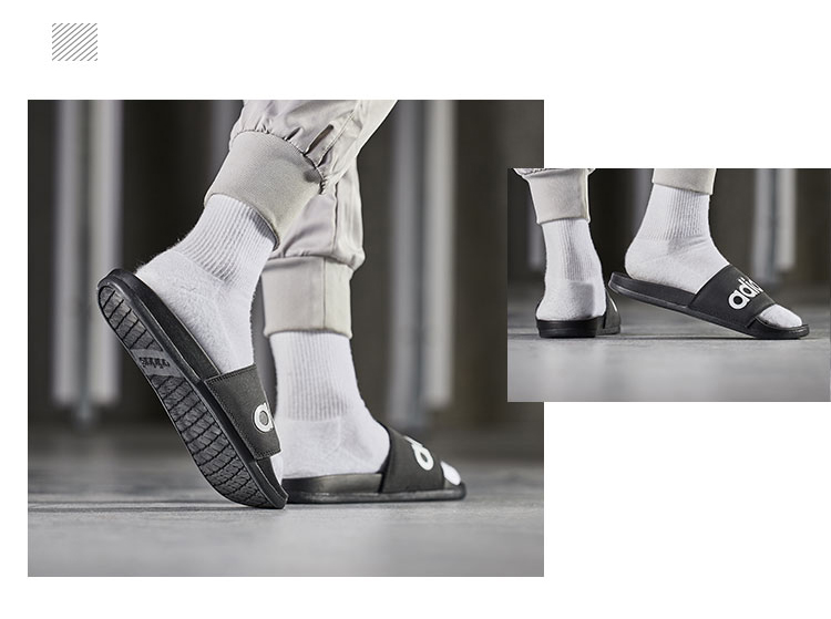 Adidas adidas giày dép nam 2018 từ mới kéo bãi biển kéo giày thể thao giản dị B42207 dép xăng đan