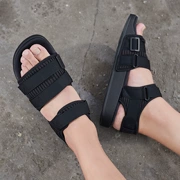 Giày nữ Adidas clover 2019 quai đen mới Velcro sandal thể thao đi biển bình thường CG6623 - Giày thể thao / sandles