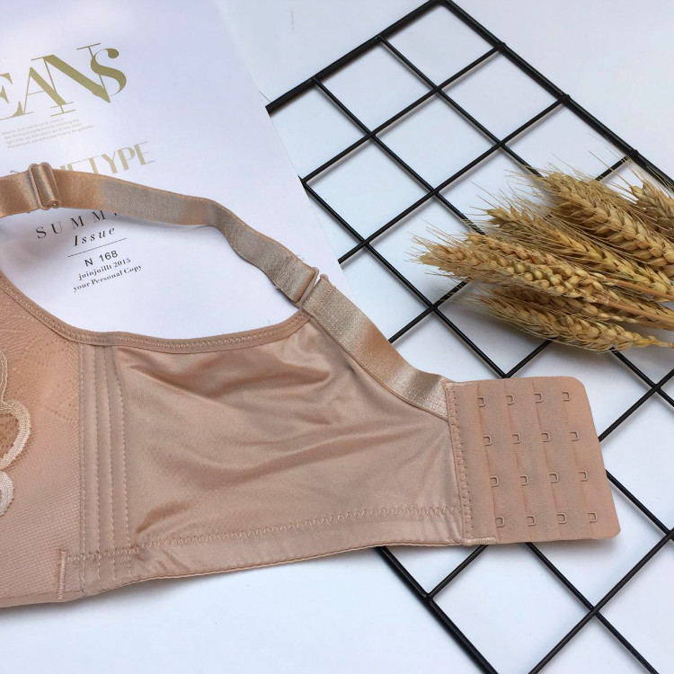 Ngực nhỏ tụ tập trên người phụ nữ ren không có dấu vết đồ lót màu đỏ không có vòng thép gợi cảm thoáng khí dày áo ngực áo nâng ngực