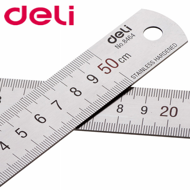 Powerful 8464 stainless steel ruler scale 50cm steel ruler iron ruler 50 cm drawing ruler steel ruler