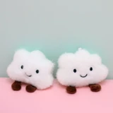 Милая белая подвеска, украшение на сумку, креативный аксессуар, брелок для влюбленных, плюшевая, подарок на день рождения