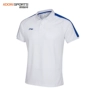 LINING Li Ning Bóng đá nam ngắn tay đan áo sơ mi thoáng khí POLO Áo sơ mi ve áo APLM199 - Áo polo thể thao áo polo oversize