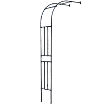 半边拱门花架爬藤架户外月季铁艺弧形半拱形支架庭院花园阳台藤架