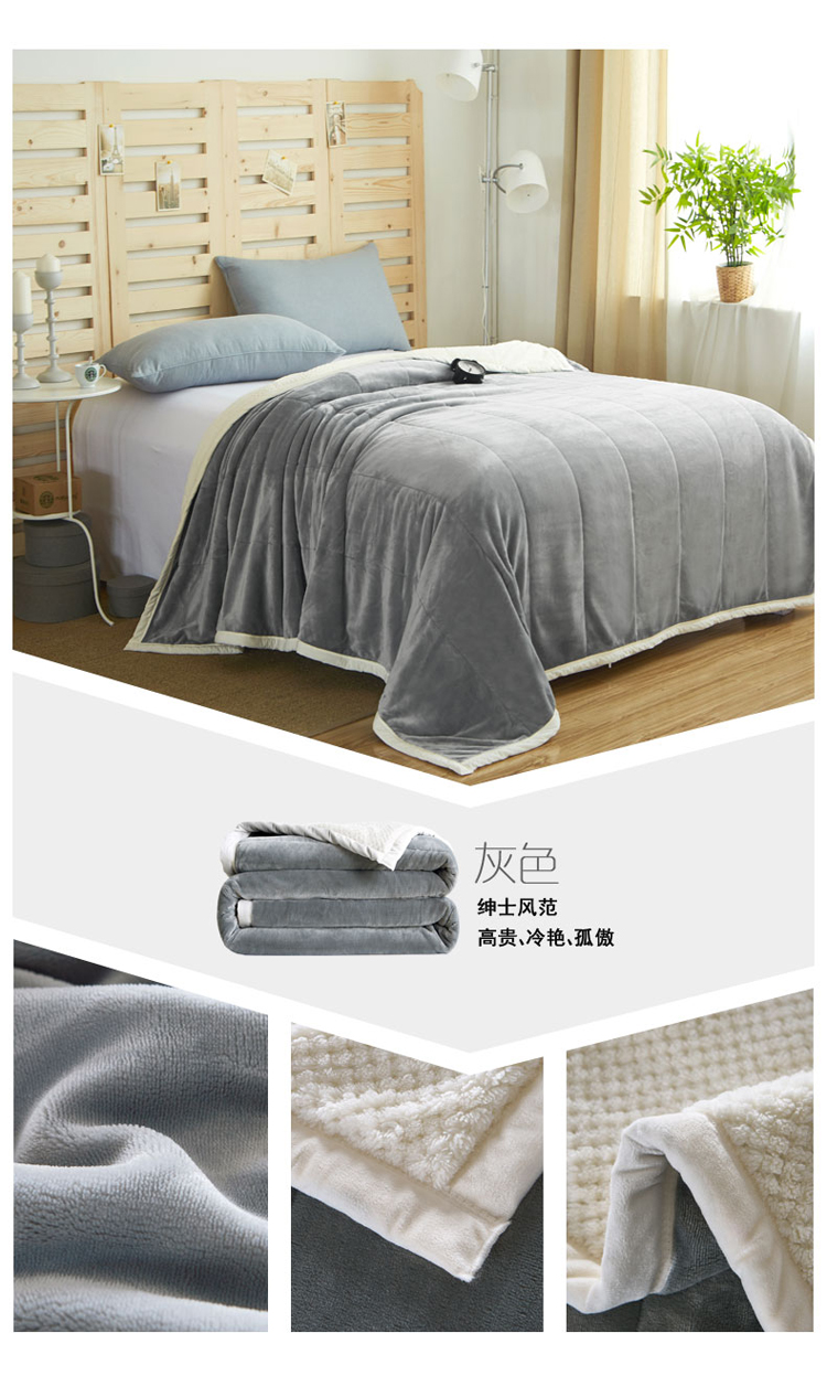 Mùa đông đôi dày lông cừu chăn đơn đôi Babe san hô fleece chăn mền thai chống tĩnh điện nap giải trí - Ném / Chăn chăn nỉ mỏng