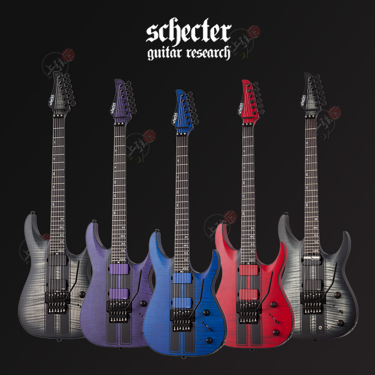Scott Schecter BANSHEE GT sports car concept look six-string double rocking electric guitar