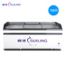 tủ đông công nghiệp electrolux Sui Ling WD4-768 cong mặt hiển thị tủ đông cửa kính tủ đông ngang thương mại đông lạnh nhiệt độ duy nhất hải sản - Tủ đông tủ đông loại nào tốt Tủ đông