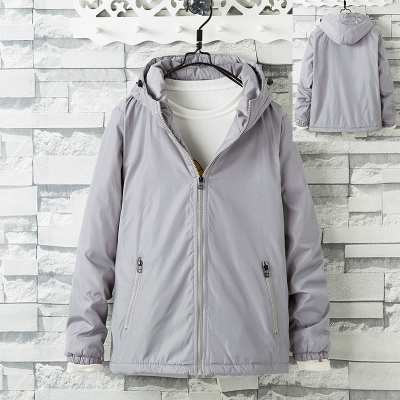 Mùa thu và mùa đông thanh niên nam giới cộng với phân bón XL cotton nam áo khoác thủy triều chất béo thêm kích thước lớn quần áo cotton nam áo khoác cotton mỏng
