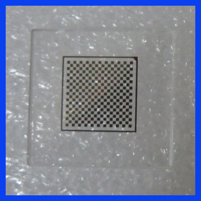 带边框棋盘格标定板阵列21X21个相机标定块 校准片 面积12X12mm