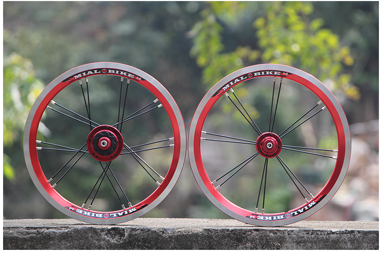 mialo Milo M50 wheel set 14-inch star-mounted wheel set bicycle wheel set Daxing popular BYA412 modification