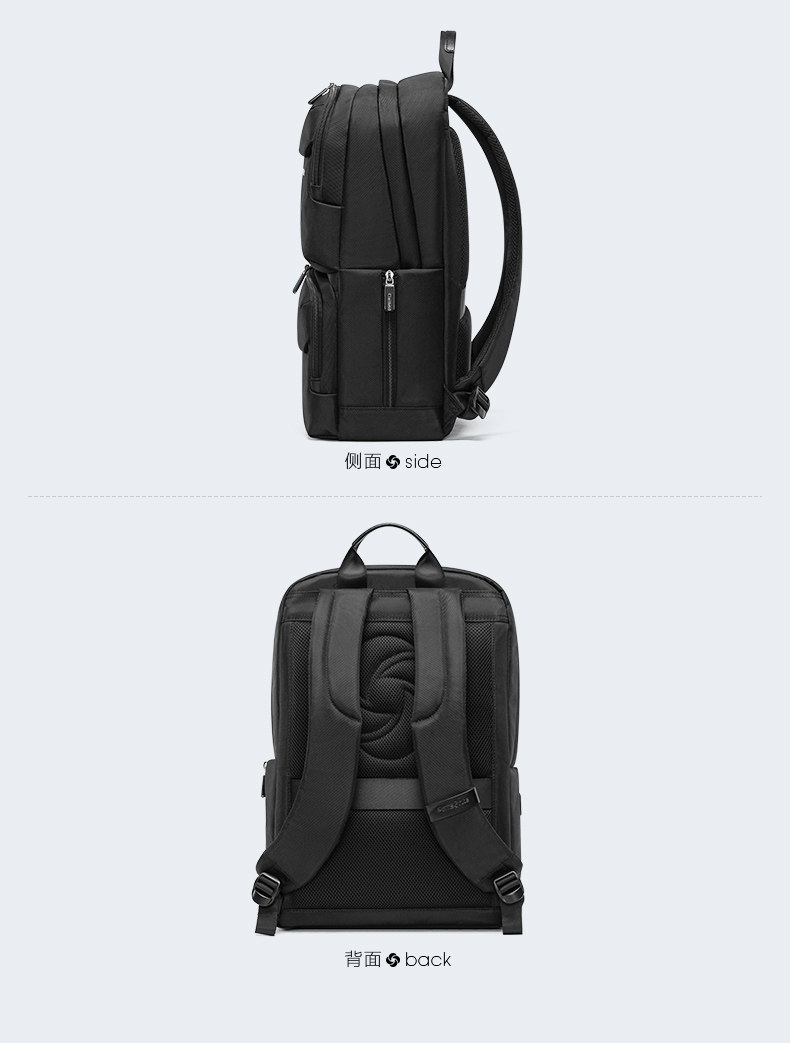 新秀丽 男士 立体延伸多隔层 商务通勤电脑包 23.5L 图9